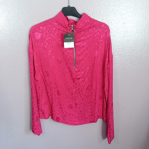 Topshop + Jacquard kimono Sleeve Top - Picture 6 of 6